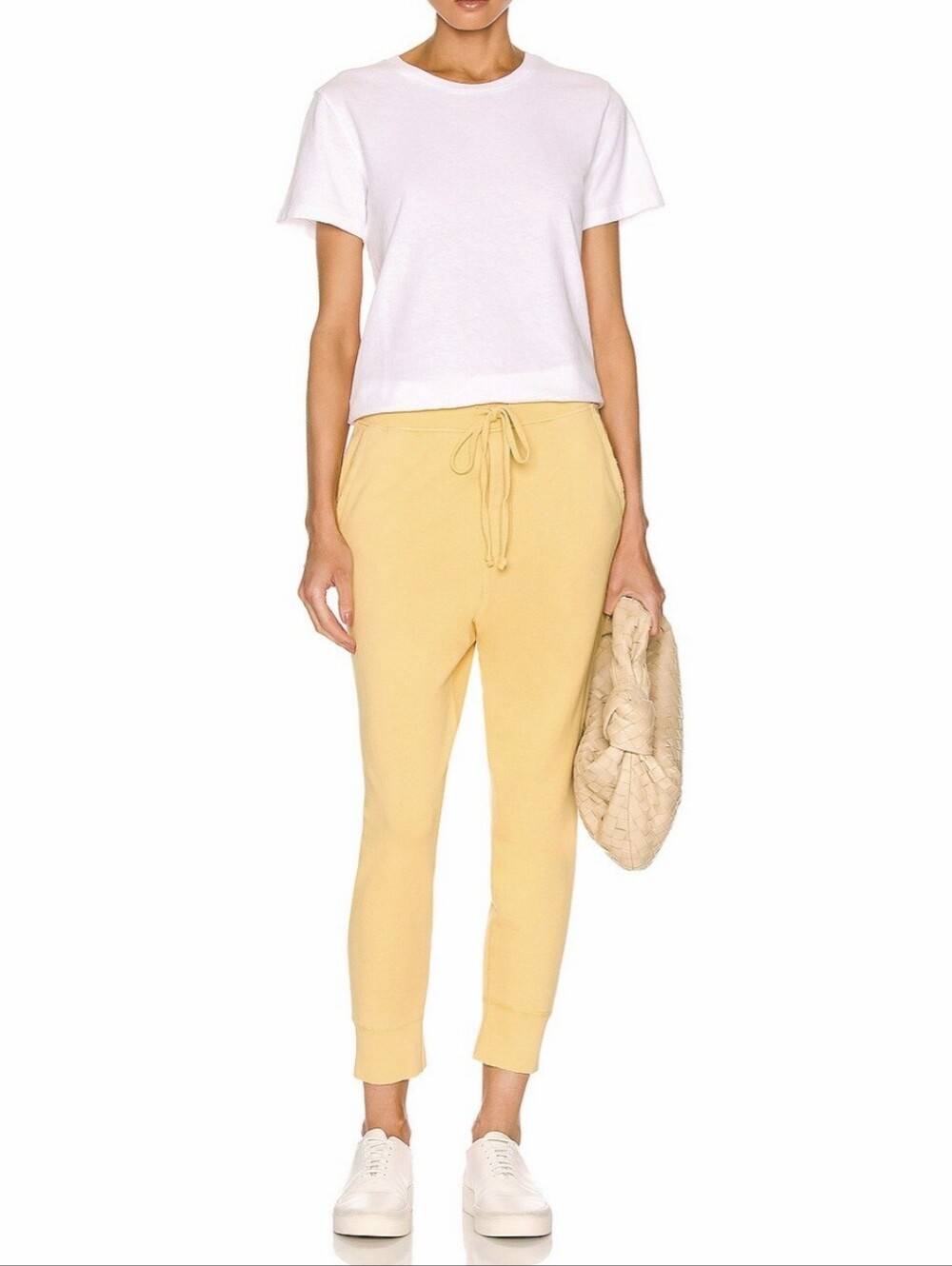 NILI LOTAN Nolan Pant Yellow Women's XS Athleithure Casual Cozy